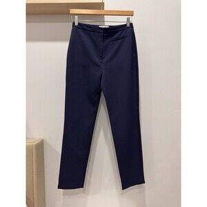 Milly Dress Pants Womens Size 4 Blue Crepe Slim Ponte Cady Straight High Waist